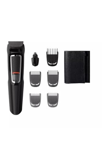 Philips Grooming Kit Serie3000 Mg3720/15 Tagliacapelli, Regolabarba Uomo, Rifinitore Baffi/Naso/Orecchie, 7In1