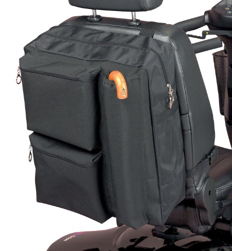 Homecraft Deluxe Scooter Bag, Zipped Pockets For Padded Storage, High Quality Waterproof Polyester, Storage For Crutches & Walking Sticks, (Eligible F