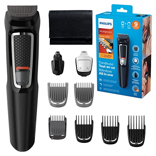 Philips Mg3740/15 Multigroom Serie 3000 Rasoio Multi-Styles/9 Accessori Di Precisione, Battery-Powered