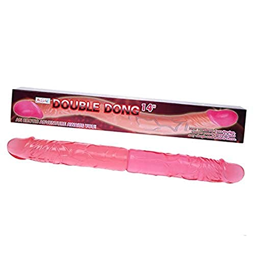 Baile Dildo Doble Transparente Color Rosa