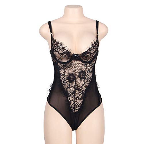 Subblime Queen Plus Size Subblime Queen Plus Teddy, Motivo Floreale E Frange, 100 G