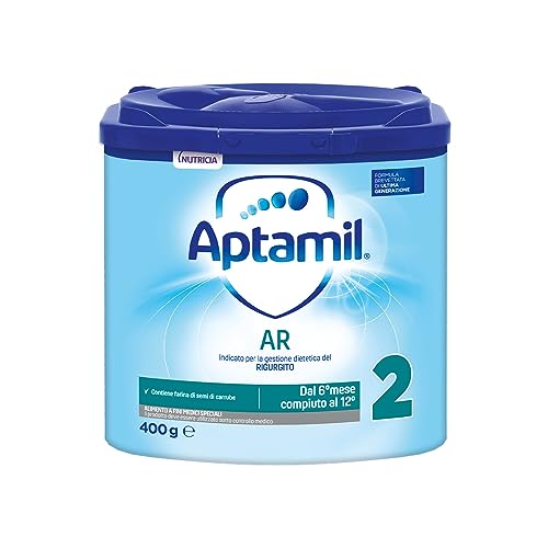 Aptamil Ar2, Latte Antirigurgito Per Neonati Dal 6° Mese Al 12° Mese Compiuto, Confezione Da 400G