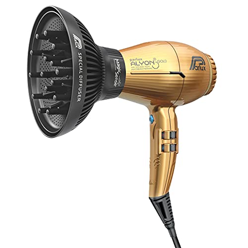 Parlux Alyon Gold Con Diffusore Magic Sense – Asciugacapelli Professionale Con Ioni