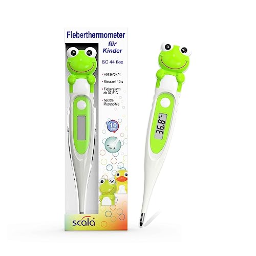 Scala Sc 44 Frog Flex Velocità 10 Sec. Termometro Digitale Febbre Corporea Bambini Adulti Misurazione Orale Rettale Ascellare Accurato Veloce Sicuro,
