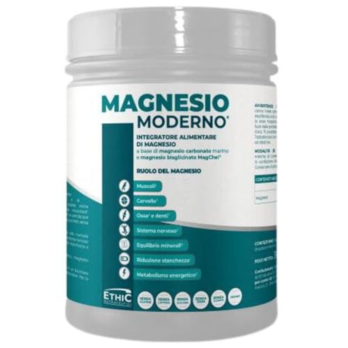 Ethicsport Magnesio Moderno 300 Gr Integratore A Base Di Magnesio Carbonato Marino E Magnesio Bisglicinato