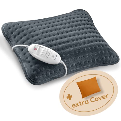 Beurer Hk 48 Cosy Termoforo A Forma Di Cuscino Da Divano Con Soffice Rivestimento Arancione