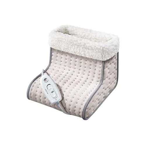 Sanitas Sfw 10 Scaldapiedi Elettrico Con Superficie Extrasoffice E 3 Livelli Di Temperatura, Tessuto Traspirante Con Fodera Rimovibile, Spegnimento Au