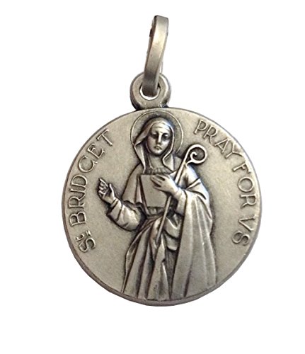 Medaglia Di Santa Brigida In Argento Massiccio 925 - Patrona D'Europa