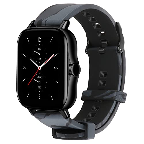 Actech Cinturino Compatibile Per Amazfit Bip/Amazfit Gtr 42Mm/Amazfit Gts/Amazfit Gts 2 Mini/Amazfit Gts 2E/Amazfit Gts 2, 20Mm Silicone Cinturino Di