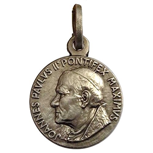 Medaglietta Santo Papa Giovanni Paolo Ii In Argento 925-925 Sterling Silver " Saint Pope John Paul Ii " Medal