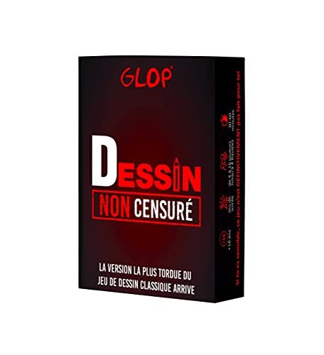 Glop Jeux De Société Adulte - La Version La Plus Tordue Du Jeu De Dessin Classique - De 2 À 4 Équipes - Jeux De Société - Jeux De Plateau - Jeu De Soc