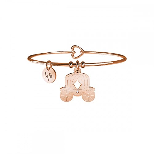 Bracciale Kidult Life Love – Carrozza | Romantica – In Acciaio Rosè E Cristallo – 731072