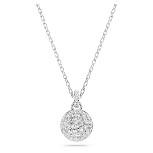 Swarovski Pendente Meteora, Bianco, Placcato Rodio