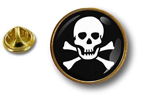 Spilla Pin Pin'S Spille Spilletta Giacca Bandiera Badge Pirata Pirati Teschio