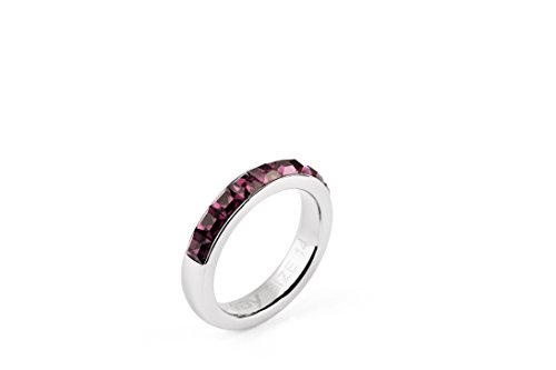 Brosway - Mistero - Anello Tring Mis.18 Acciaio E Swarovski Amethyst Btgc52D