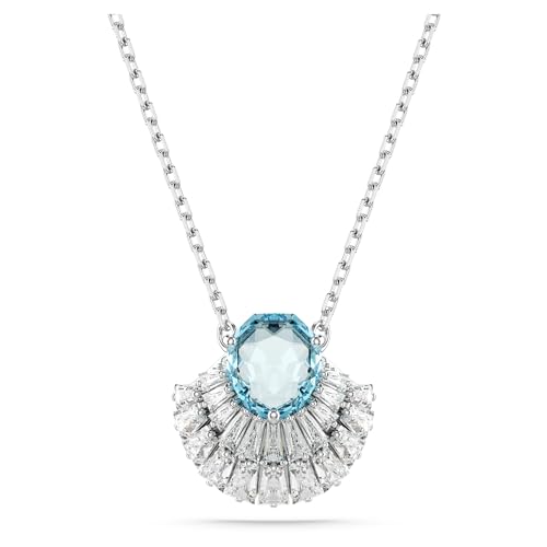 Swarovski Pendente Idyllia, Conchiglia, Blu, Placcato Rodio