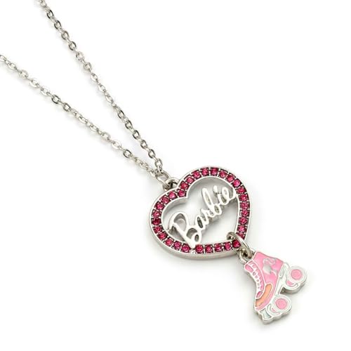 Barbie™ Collana Con Cuore Di Cristallo E Pattino A Rotelle, Misura Unica, Zinco