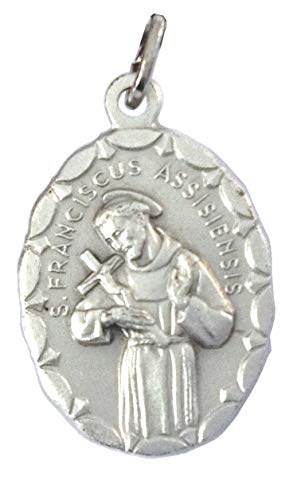Medaglia Ovale Di San Francesco D'Assisi - Patrono D'Italia - Le Medaglie Dei Santi Patroni