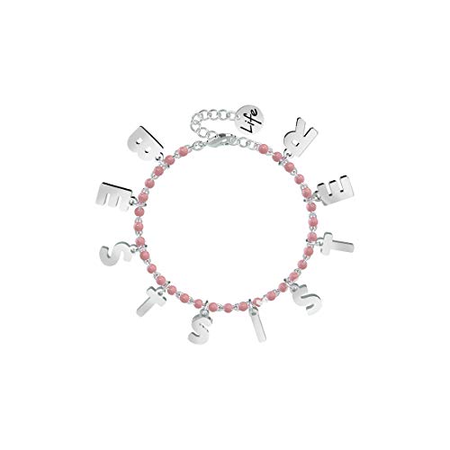 Bracciale Kidult In Acciaio E Smalti | Best Sister – Family – 731594