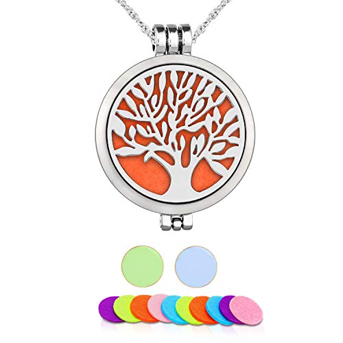 Collana Con Ciondolo Locket, Wawj Aromaterapia Oli Essenziali Diffusore Collana In Acciaio Inox