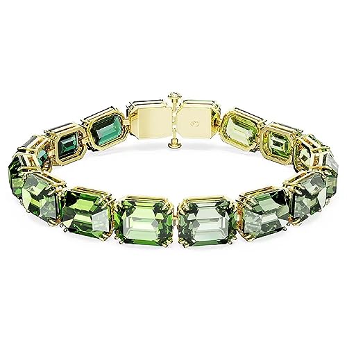 Swarovski Bracciale Da Donna Millenia Verde Placcato Color Oro 5671258