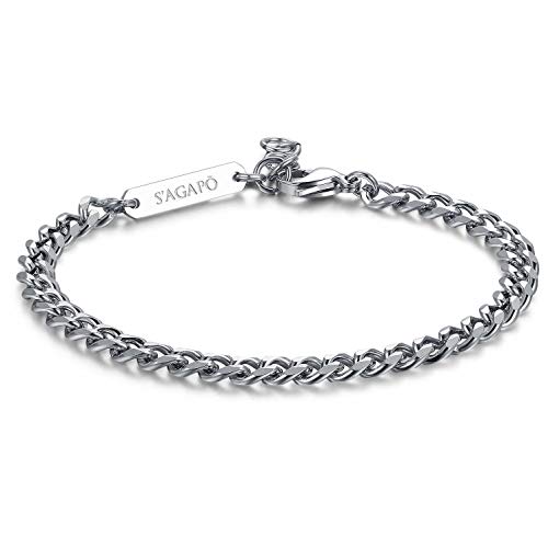 Bracciale Uomo Gioielli Sagapò Ripple Trendy Cod. Srp19