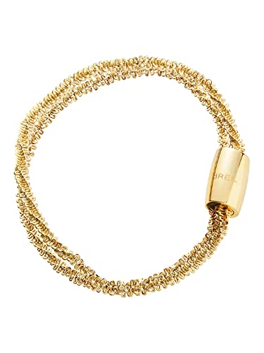 Breil, Collezione Magnetica System, Bracciale Donna Small Desert Rose In Acciaio Lucido Color Oro, Pratica Chiusura Con Magnete, Colore Gold, Misura 1