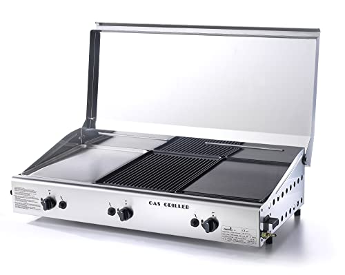 Multipiastra Grill A Gas Plancha Trio 1/Cover - Alimentazione Metano