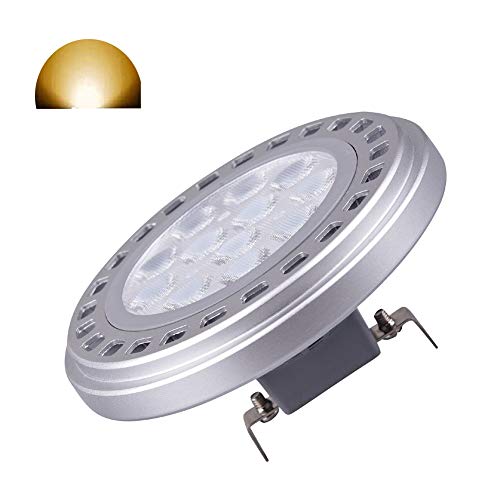 Qlee Ar111 Riflettore Spot Lampadina 15W G53 Base 30 ° Fascio Angolo Di Luce Bianca Calda 3000K 15Leds Dc 12V Tensione Spotlight 1500Lm Lampadina Alog