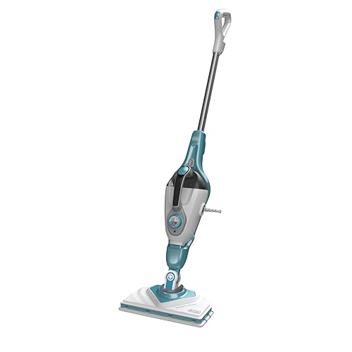 Black+Decker Bhsm1610Dsm-Qs Scopa A Vapore Multifunzione Con Filo 1600W, Corpo Staccabile, Testina Delta E Guanto Steamitt, 14 Accessori, Tempo Di Ris
