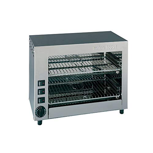 Fornetto Professionale Doppio Con 6 Posti E 6 Pinze Per Toast E Sandwich. Funzioni Multiuso: Cuocere, Tostare, Grigliare