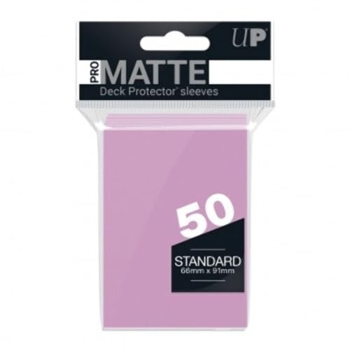 50 Ultra Pro Pro-Matte Pink Deck Protector Sleeves - Mat - Non-Glare - Magic [Importato Dalla Spagna]