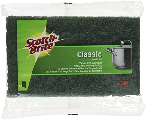 3M Scotch-Brite Classic Spugna Abrasiva, 6 Pezzi