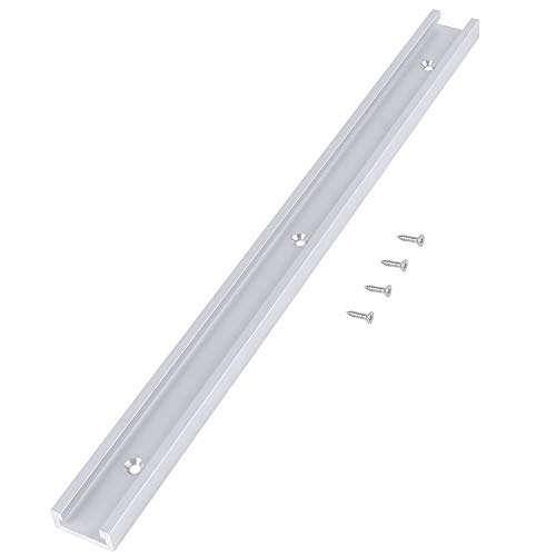 T-Slot Track - T-Slot Pista In Lega Di Alluminio T-Track Con Viti Autofilettanti For Lavorazione Del Legno Banco Da Trapano (400Mm)