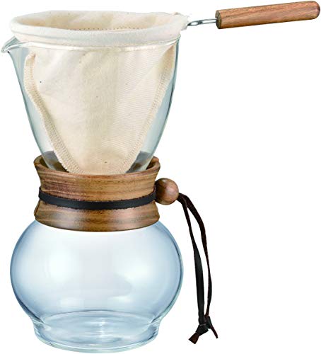 Hario Legno Collo Panno Drip Pot, Dark, 3 Tazze