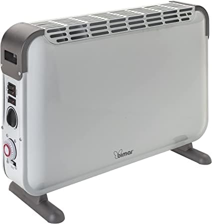 Bimar Ama04 Termoconvettore Elettrico Turbo, Programmatore 24H Ore, Potente Stufa Elettrica, Ambienti Fino A 15Mq,Stufetta Basso Consumo, Stanza, Risc