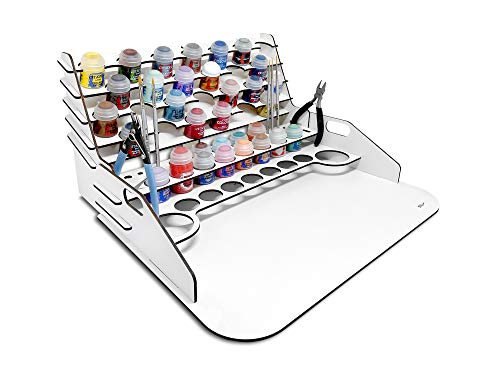 Paint Station Piccola. Tavolo Da Lavoro, Supporto E Organizer Per Colori Citadel (40 X 30 Cm + Estensione)