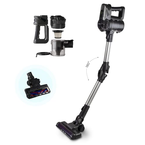 Innoliving Inn-662 10Kpa Aspirapolvere Con Tubo Flessibile, Senza Filo, Senza Sacco, 2200 Mah, 0,5 Litri, Autonomia 50 Minuti, Luce Led, Resistente In