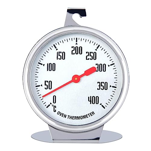 Oven Thermometer,Termometro Per Forno Con Gancio Puntatore Rosso,Termometro Da Forno In Acciaio Inox Con Quadrante Per Appendere,Termometri Da Forno E