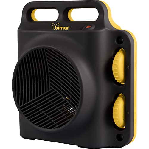 Bimar Hf208 Stufa Elettrica Termoventilatore Elettrico Da 2000W Con Termostato Regolabile, Funzione Ventilazione E 2 Potenze Di Riscaldamento. Corpo I