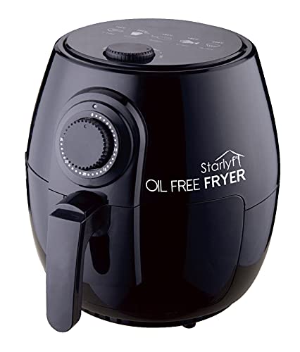 Starlyf Friggitrice Ad Aria Oil Free Fryer, 1400W, Multifuncione, Ad Aria Calda Senza Olio, Cestello Facile Da Pulire, Senza Pfoa, Temperatura Regolab