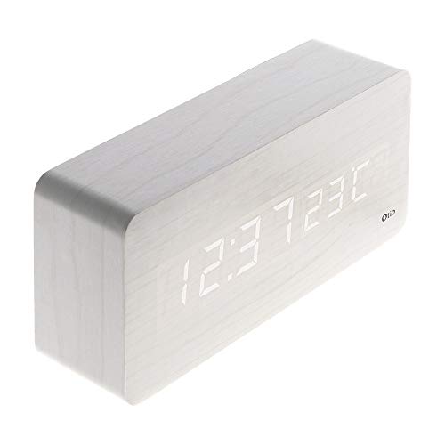 Otio 936310 Termometro Lingotto, Legno, Bianco