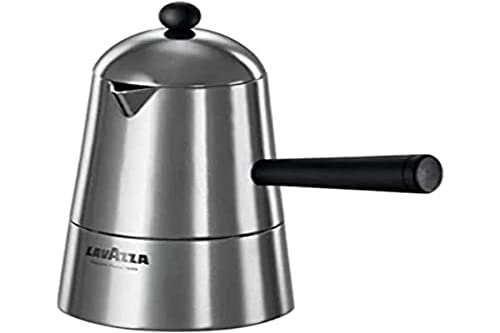 Ilsa Caffettiera Espresso Carmencita Classic, Alluminio, Manico E Pomolo Neri, Capacità 10 Cl, Tazze 1