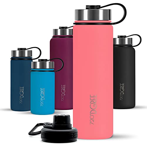 720°Dgree Borraccia Termica 1 Litro "Nolimit" - Bottiglia Acqua Termiche In Acciaio Inox - Senza Bpa - Borracce Perfetto Per Bevande (950Ml) Calde, Fr
