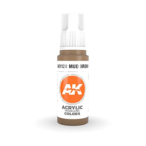 Ak Interactive 3Rd Gen Acrylic Mud Brown 17Ml