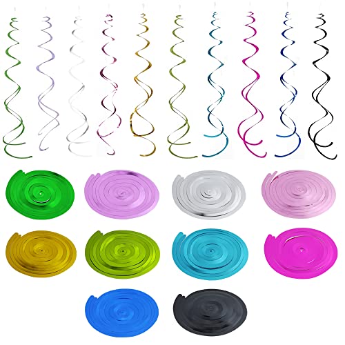 Decorazioni Pendenti A Spirale, 60 Pcs Ornamento A Spirale Decorazioni Per Feste Di Stelle Filanti Per Matrimoni, Feste Di Compleanno, Natale, Decoraz
