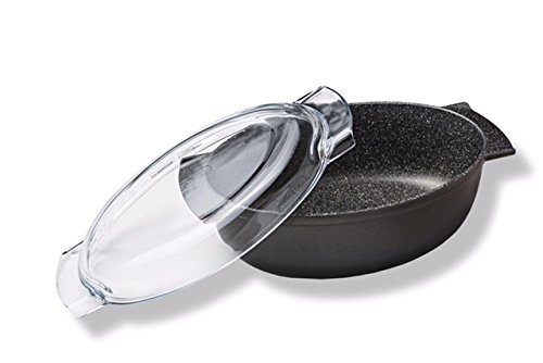 Risoli Casseruola Granito Hard Stone Ovale C/C Pyrex, 36X24 Cm