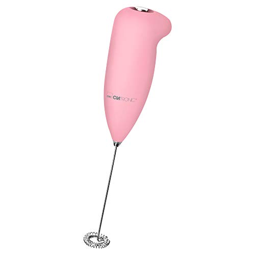 Clatronic Ms 3089, Schiuma Di Latte, Alloggiamento Soft Touch, Scoop In Acciaio Inox, Schiuma Di Latte In Pochi Secondi, Facile Da Pulire, A Batteria,