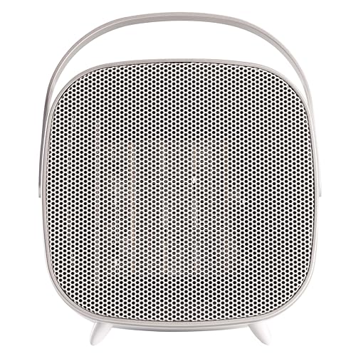 Black+Decker Bxsh1505E - Termoventilatore Ceramico, Compatto, Potenza 1500W, Motore Dc, 2 Potenze, Sistema Antiribaltamento, Design Elegante, Fino A 1