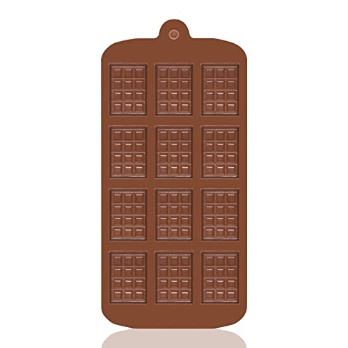 Jeja Stampi Per Cioccolatini, Stampi Per Cioccolatini In Silicone Con 12 Cavità Antiaderenti, Mini Stampi Per Cialde, Per Cioccolatini, Barrette Di Ci